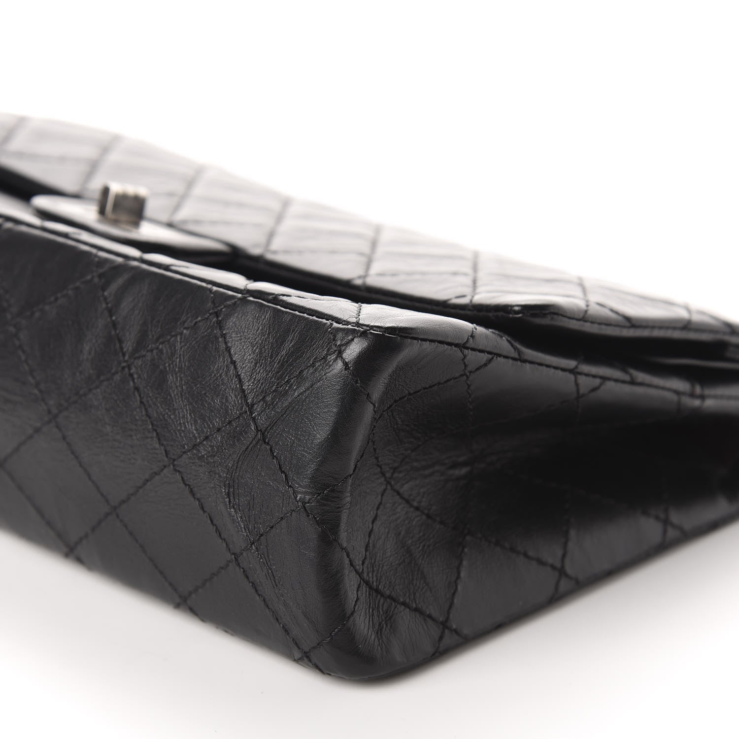 Chanel Aged Calfskin Quilted 2.55 Reissue 226 Flap Black 7 of 11