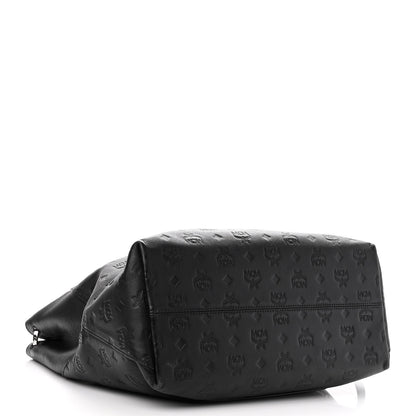 MCM Calfskin Ottomar Monogram Large Klara Hobo Black 4 of 11