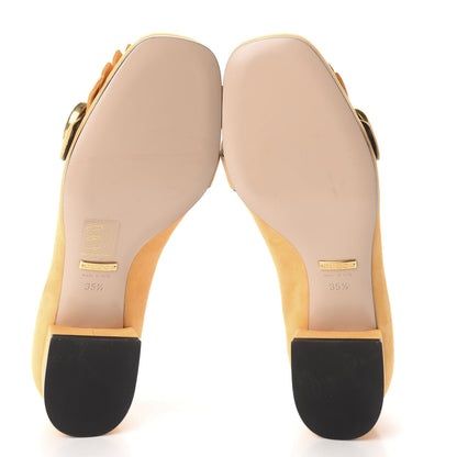 Gucci Kid Scamosciato GG Marmont Fringe Loafers 35.5 Crystal Copper 6 of 10
