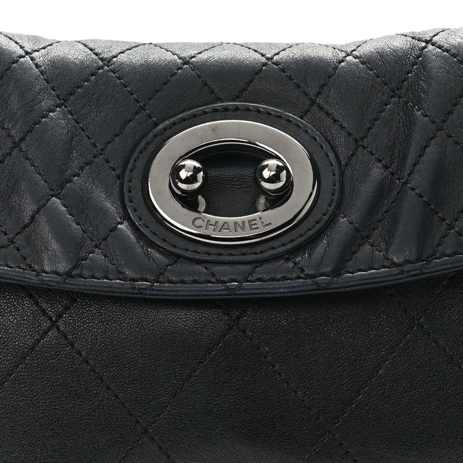 Chanel Lambskin Quilted New Lock Flap Black 8 of 10