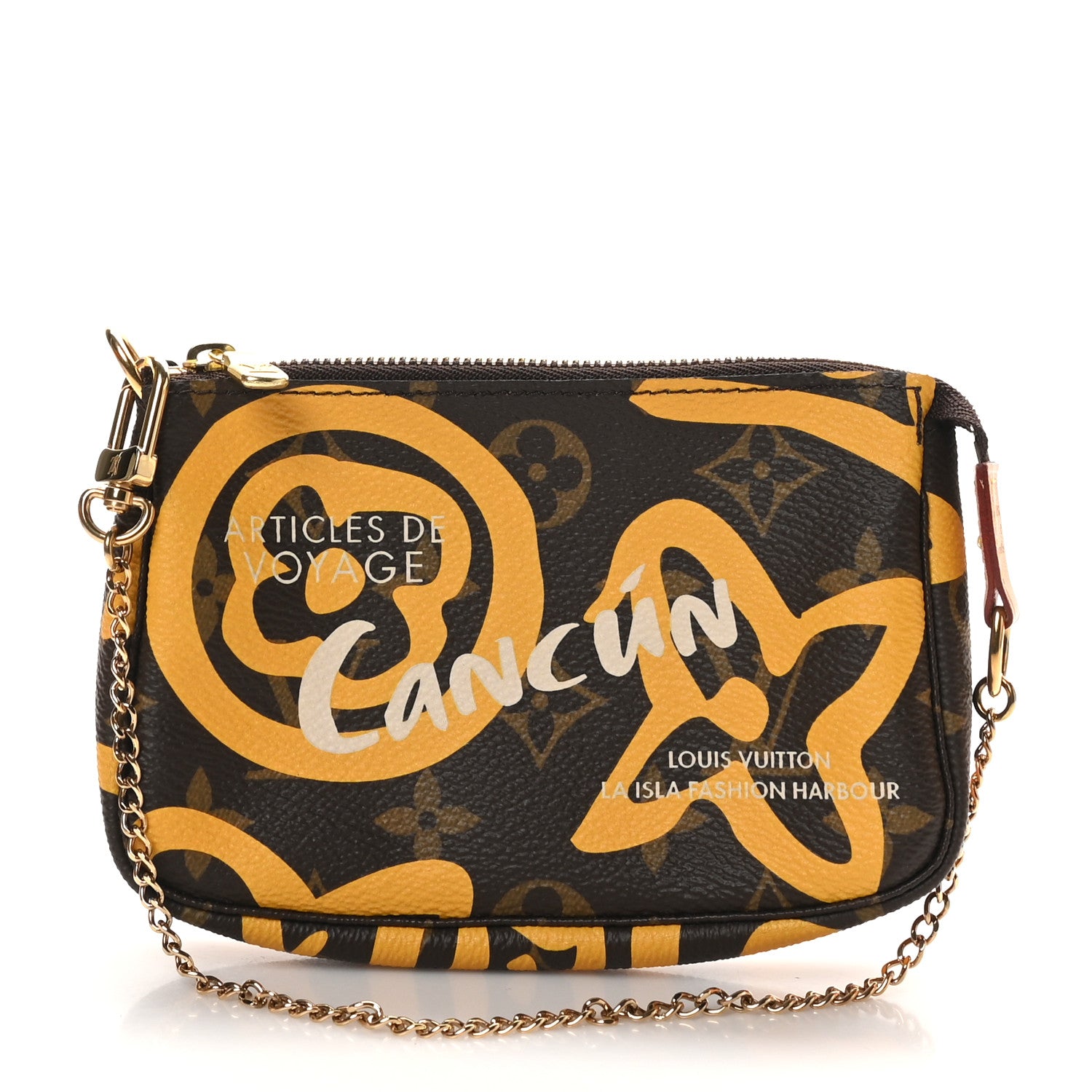 Louis Vuitton Monogram Tahitienne Cancun Mini Pochette Accessories 1 of 9