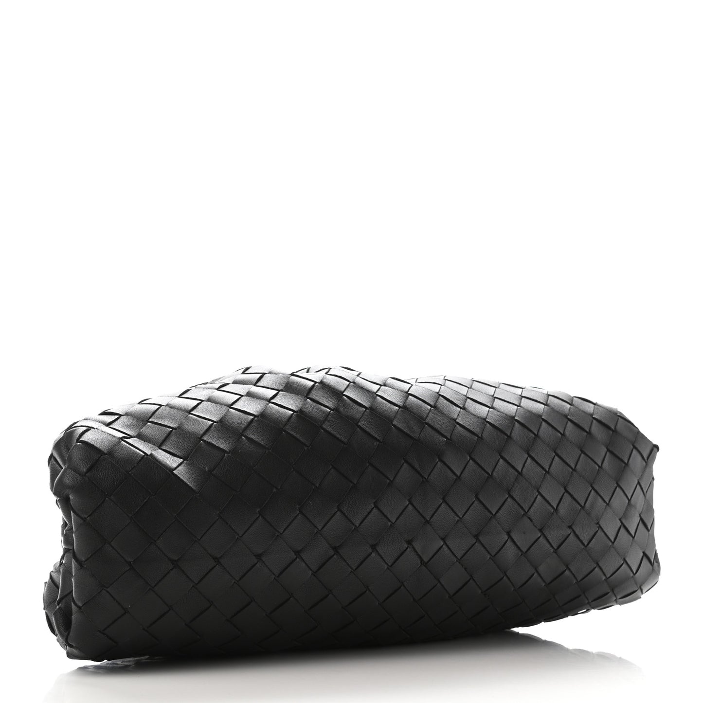 Nappa Maxi Intreccio The Pouch Oversized Clutch Black