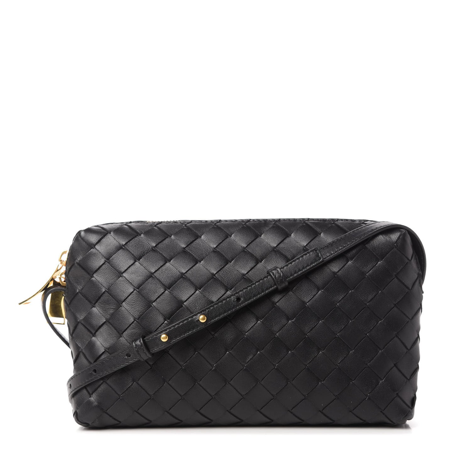 Nappa Intrecciato Mini Crossbody Black