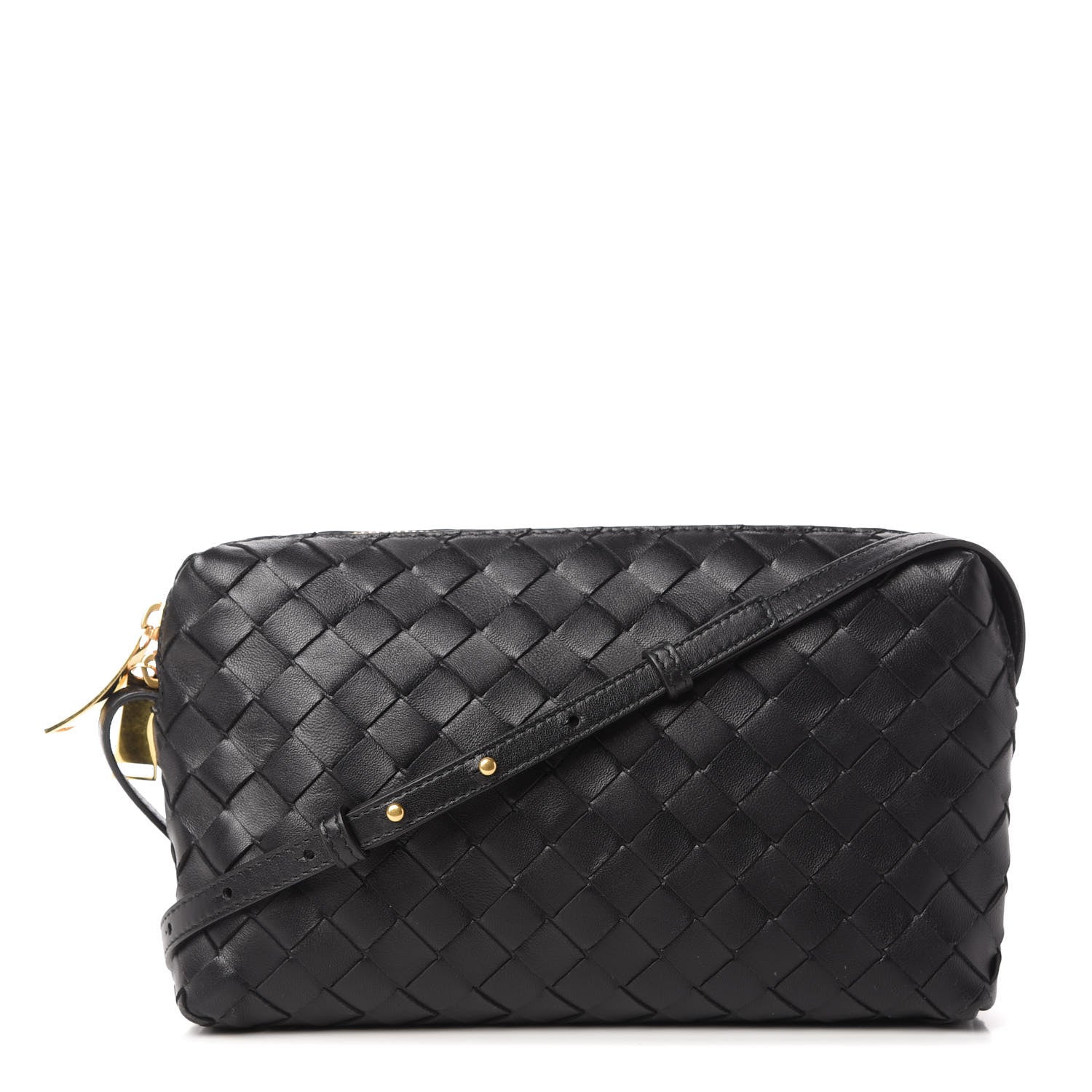 Bottega Veneta Nappa Intrecciato Mini Crossbody Black 1 of 10