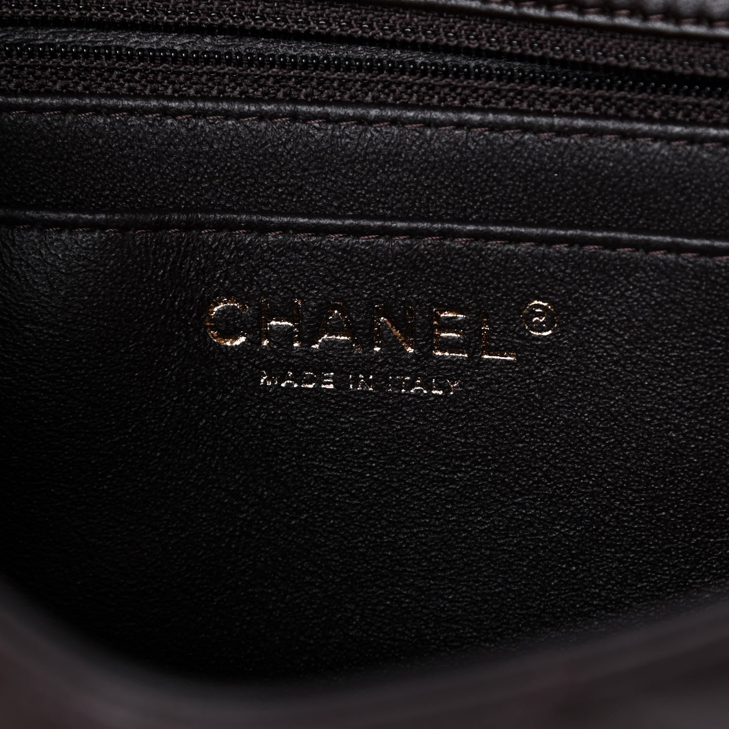 Chanel Lambskin Quilted Mini Rectangular Flap Dark Brown 6 of 10