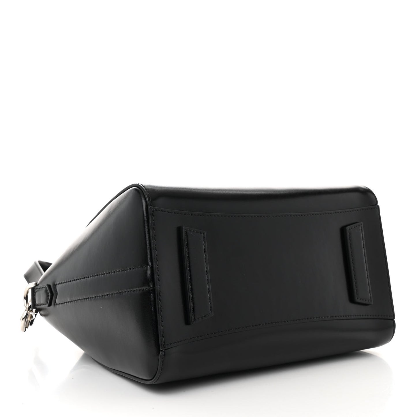 Shiny Lord Calfskin Small Antigona Black