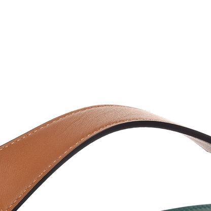 Chloe Calfskin Crocodile Embossed Small C Double Carry Woodsy Green 12 of 12