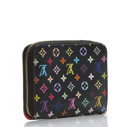 Louis Vuitton Monogram Multicolor Zippy Coin Purse Black Grenade 3 of 6