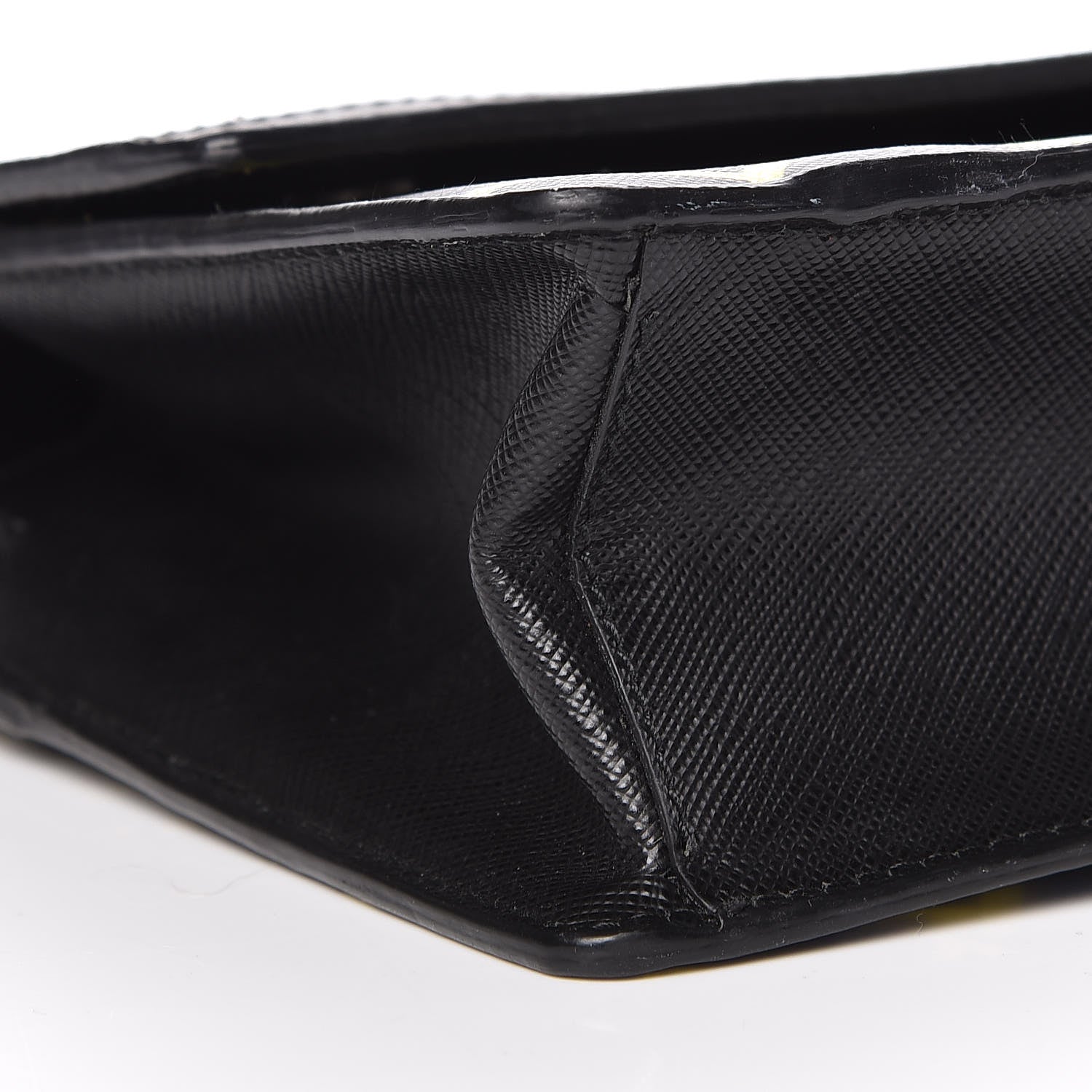 Prada Saffiano Print Wristlet Black 8 of 11