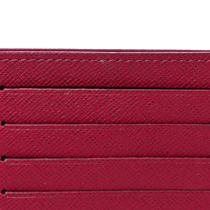 Louis Vuitton Calfskin Felicie Card Holder Insert Fuchsia 7 of 8