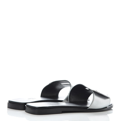 Hermes Epsom View Sandals 37 Argent 4 of 8