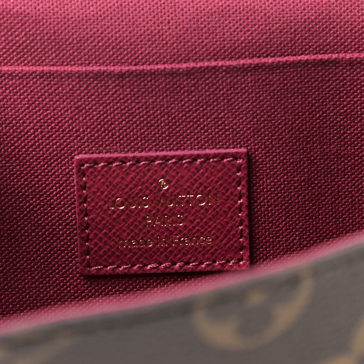 Louis Vuitton Monogram Pochette Felicie Chain Wallet Fuchsia 6 of 10