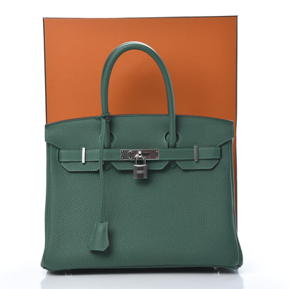 Hermes Togo Birkin 30 Malachite 11 of 11