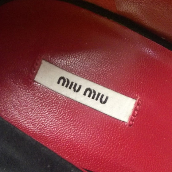 Miu Miu Suede Pop Pumps 39 6 of 6