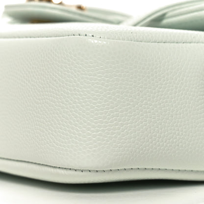 Chanel Shiny Caviar Mini Preppy Coco Shoulder Bag Light Blue 8 of 10