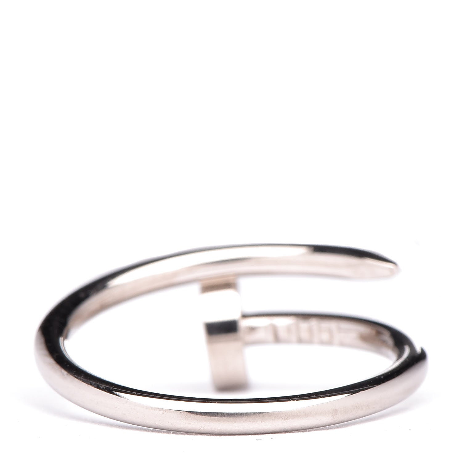 Cartier 18K White Gold Small Juste Un Clou Ring 49 4.75 4 of 7