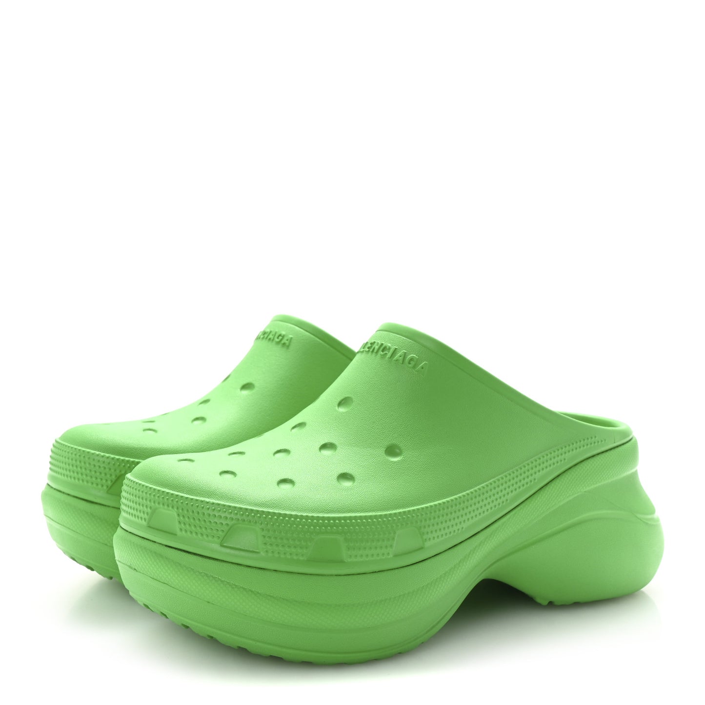 X CROCS Rubber Womens Mules 38 Grass Green
