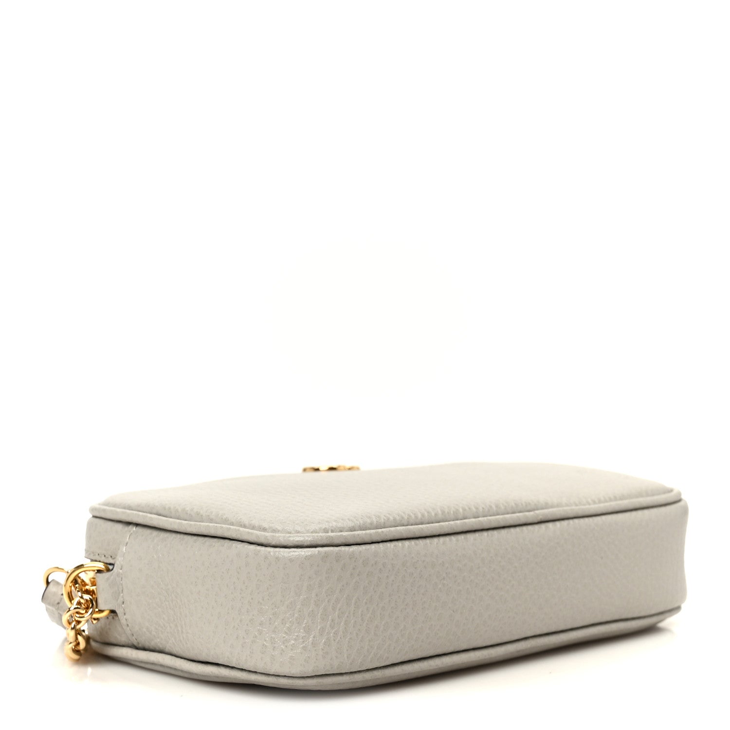 Gucci Dollar Calfskin Super Mini GG Marmont Chain Shoulder Bag Deep Grey 4 of 10