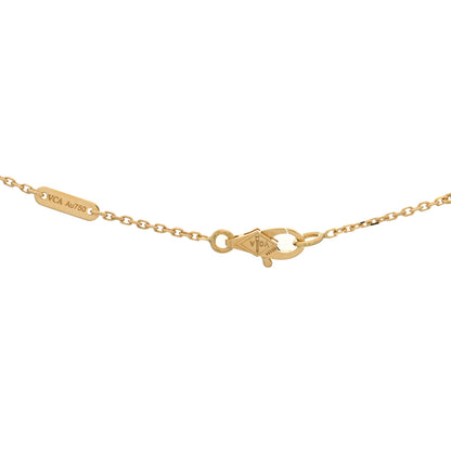Van Cleef & Arpels 18K Yellow Gold Mother of Pearl Sweet Alhambra Pendant Necklace 3 of 3
