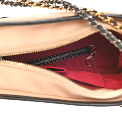 Chanel Aged Calfskin Quilted Small Gabrielle Hobo Beige Black 5 of 10