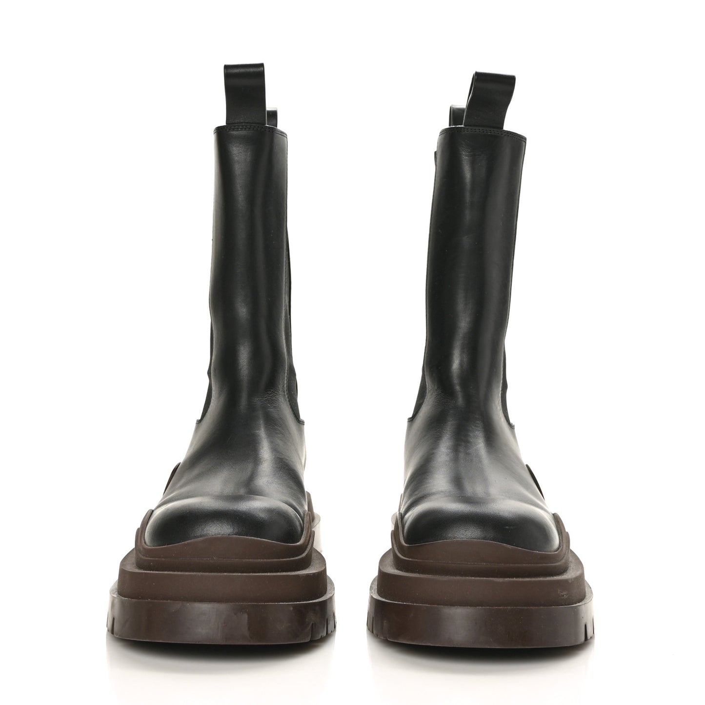Calfskin The Tire Chelsea Boots 40 Black Ebony