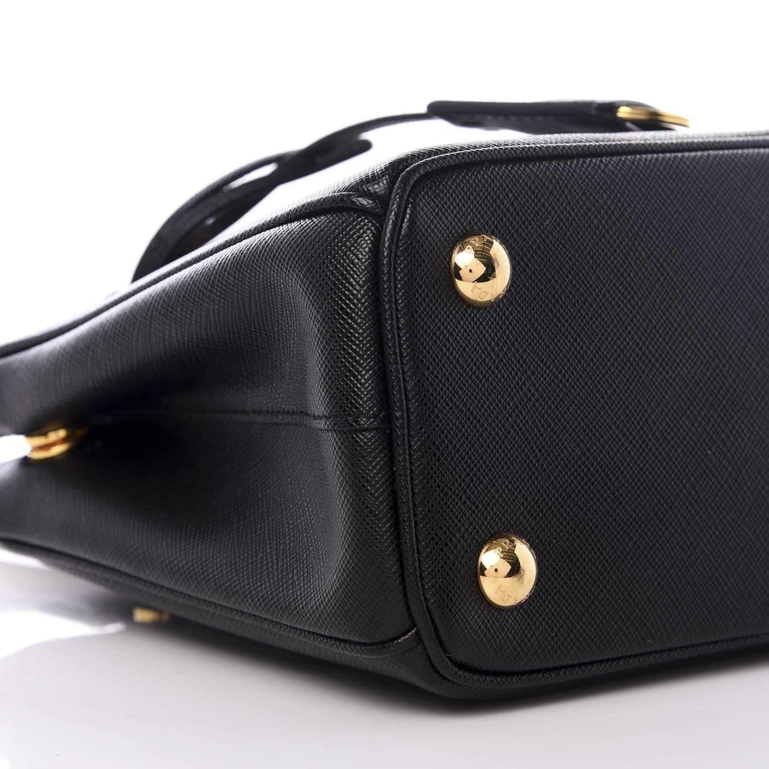 Prada Saffiano Lux Mini Galleria Double Zip Tote Black 6 of 8
