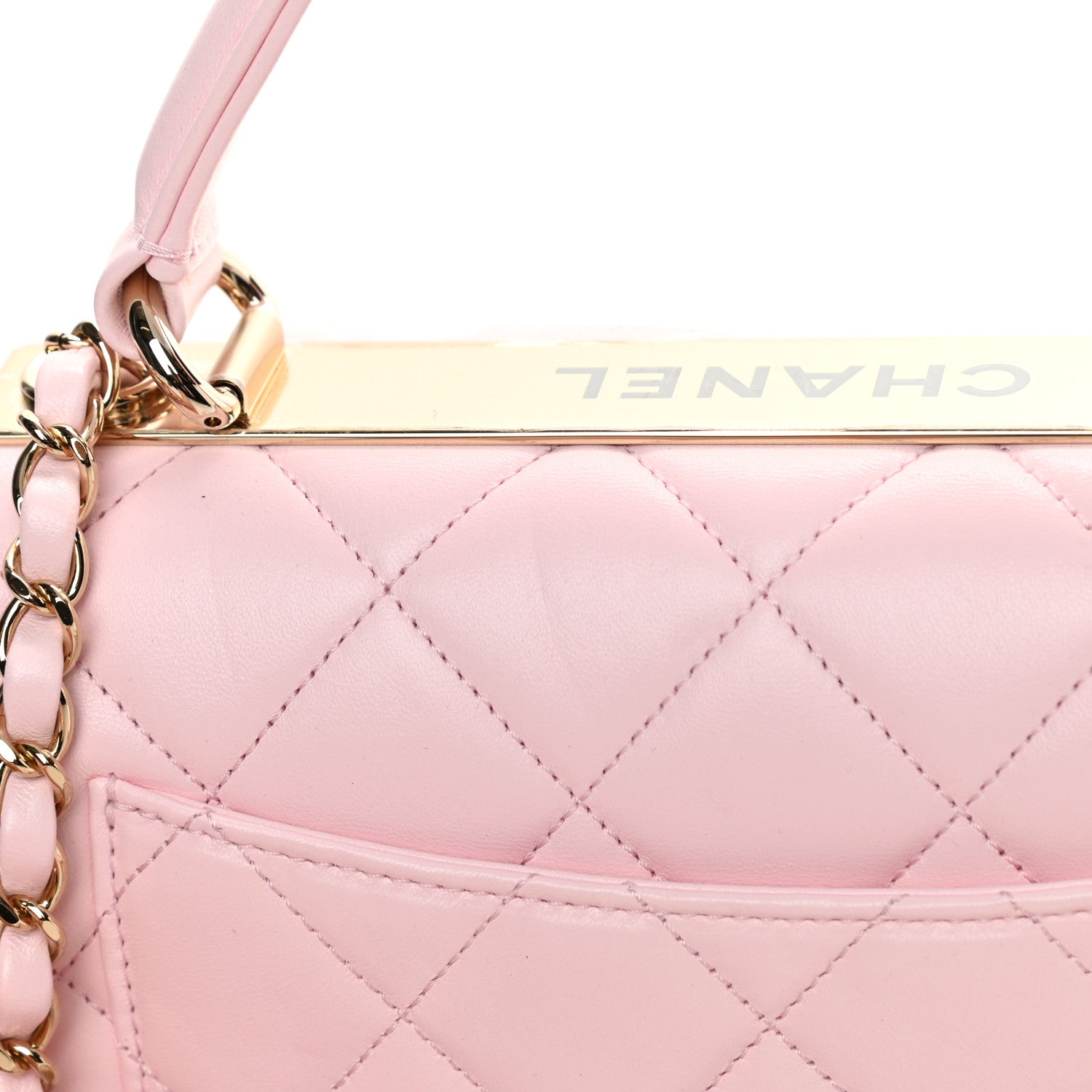 Chanel Lambskin Quilted Small Trendy CC Flap Dual Handle Bag Light Pink 11 of 13