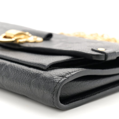 Louis Vuitton Empreinte Vavin Chain Wallet Black 9 of 10