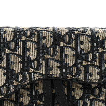Christian Dior Oblique Saddle Belt Bag Blue 8 of 14