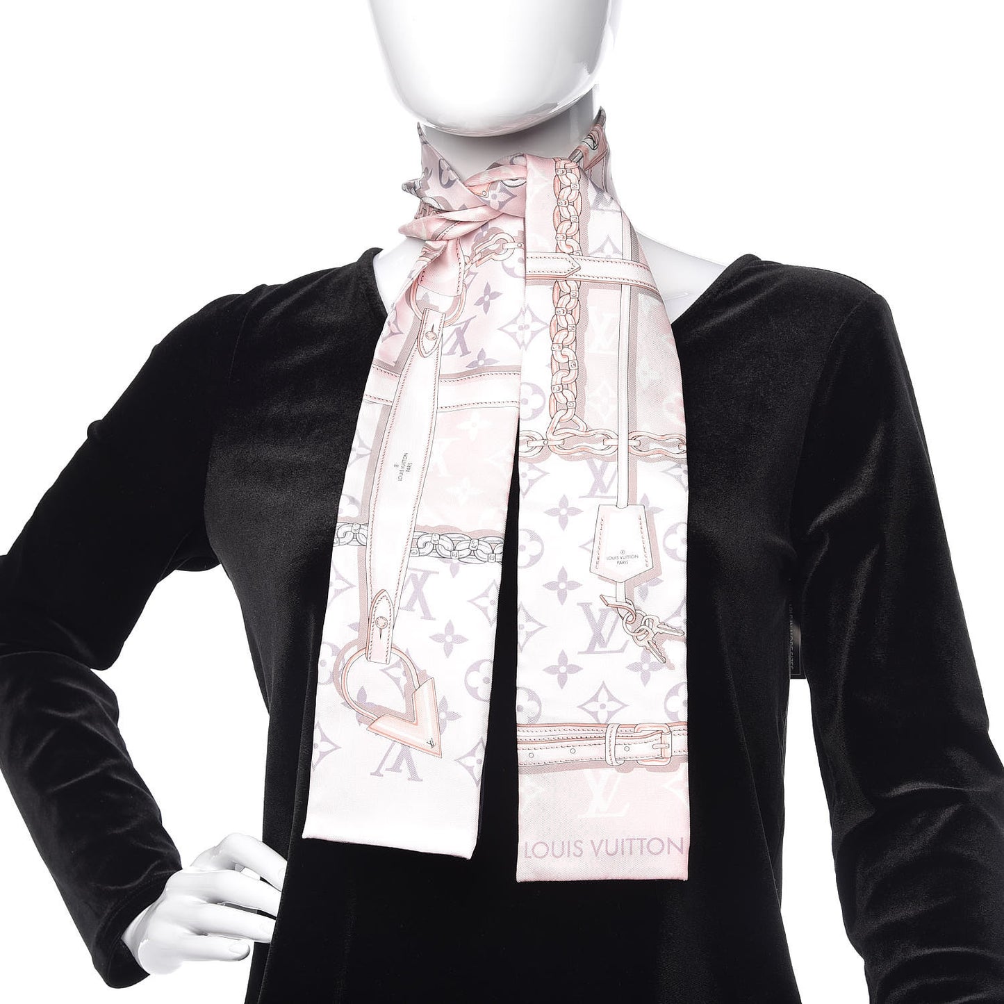 Silk Monogram Confidential Bandeau Light Pink