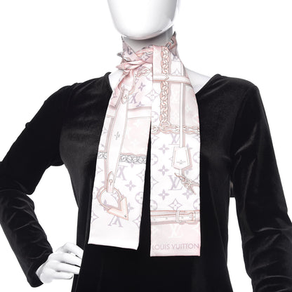 Louis Vuitton Silk Monogram Confidential Bandeau Light Pink 2 of 5