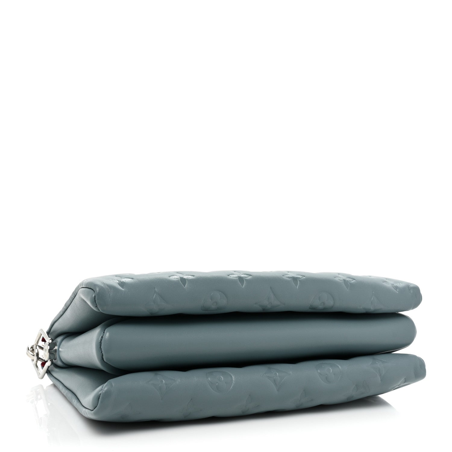 Louis Vuitton Lambskin Embossed Monogram Coussin PM Blue Glacier 4 of 10