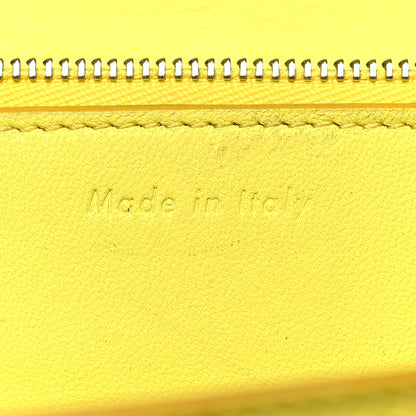 Celine Liege Calfskin Medium Classic Box Flap Bag Fluo Yellow 8 of 14