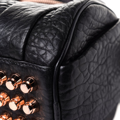 Alexander Wang Pebbled Lambskin Mini Rockie Black Rose Gold Hardware 10 of 12
