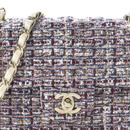 Chanel Tweed Quilted Mini Rectangular Flap Pink 19 of 19