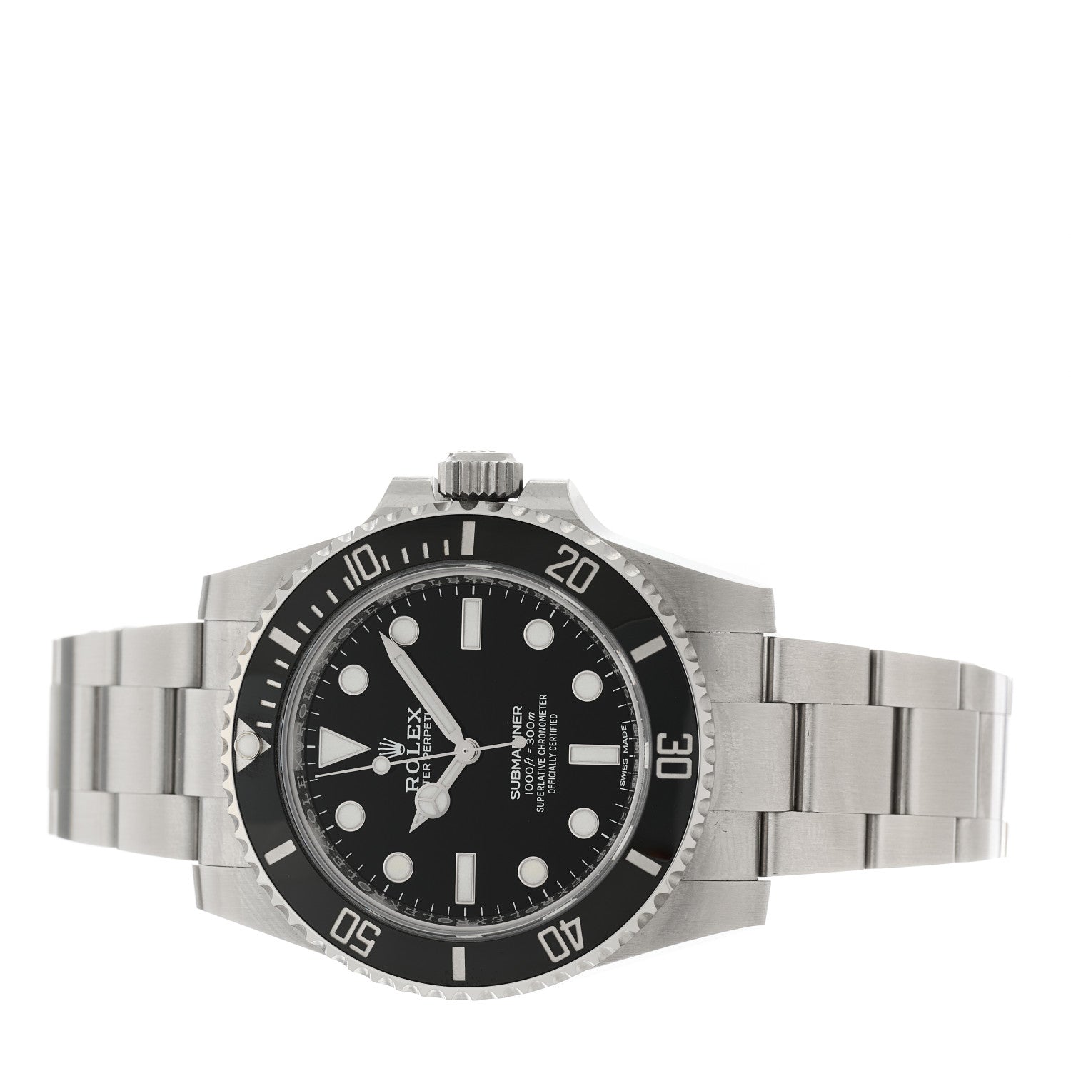 Rolex Stainless Steel 40mm Oyster Perpetual Submariner Watch Black 114060 2 of 5