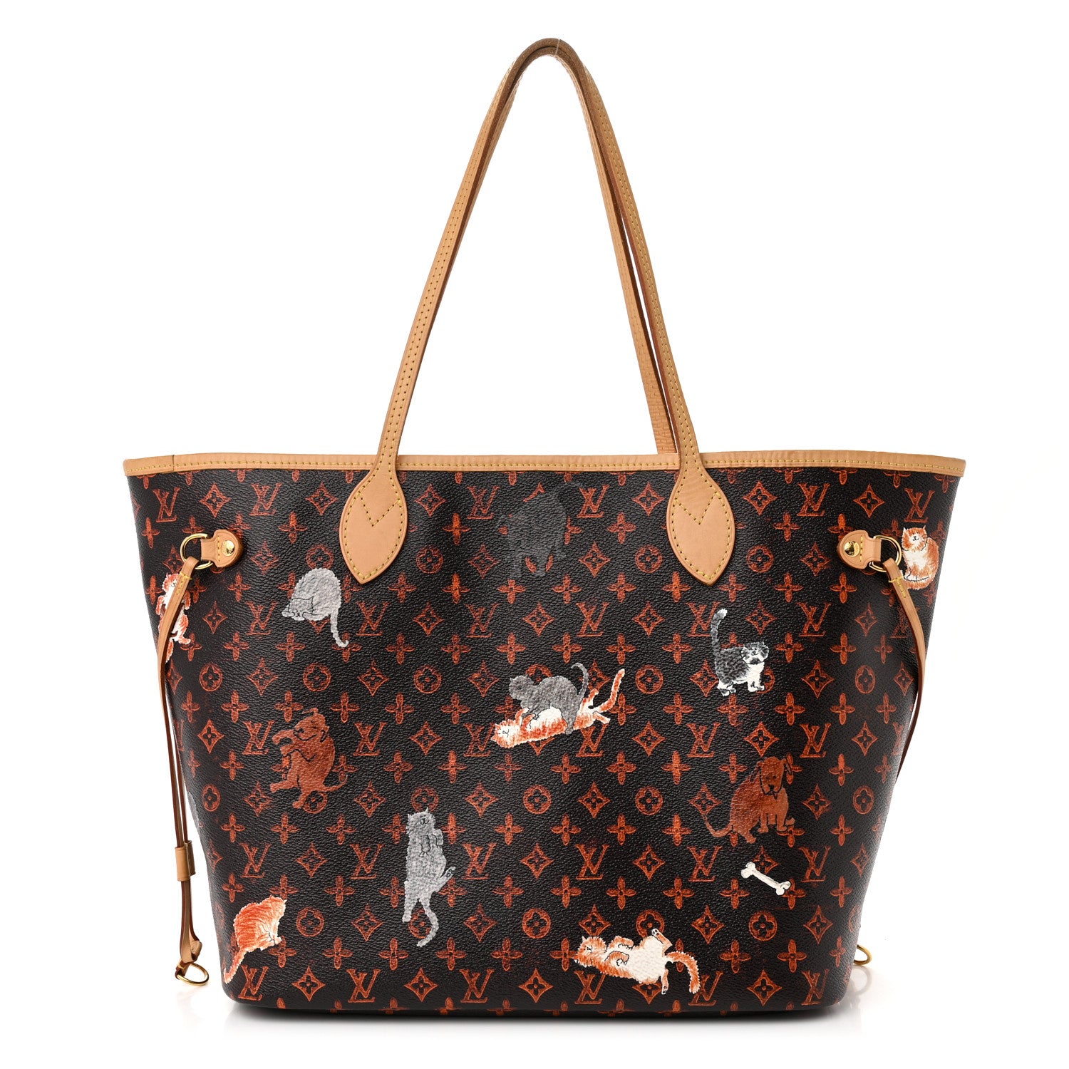 Louis Vuitton Catogram Neverfull MM Marron 2 of 11