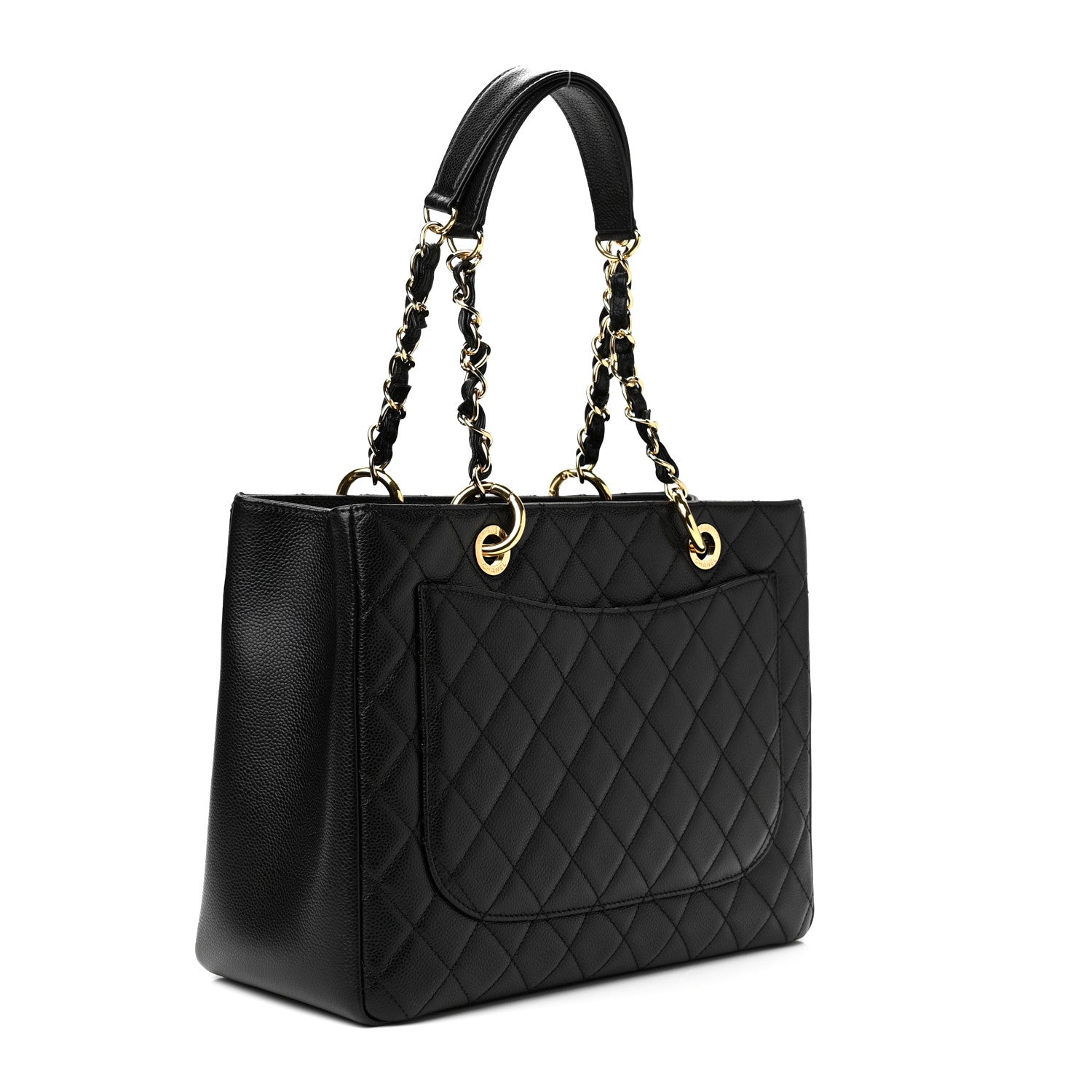 Chanel Caviar Quilted Grand Shopping Tote GST Black 3 of 13