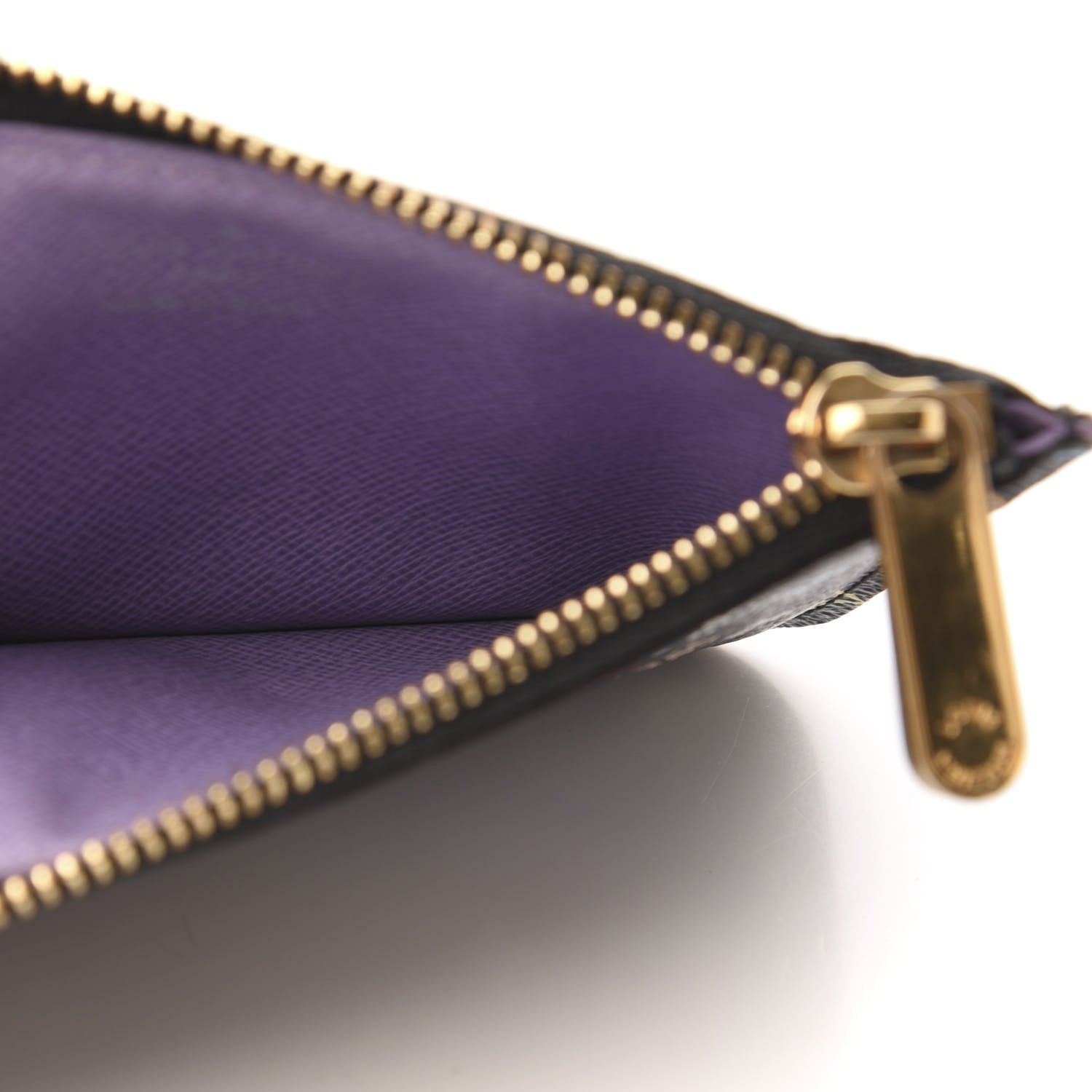 Louis Vuitton Monogram Multicolor Key Pouch Black Violet 5 of 6