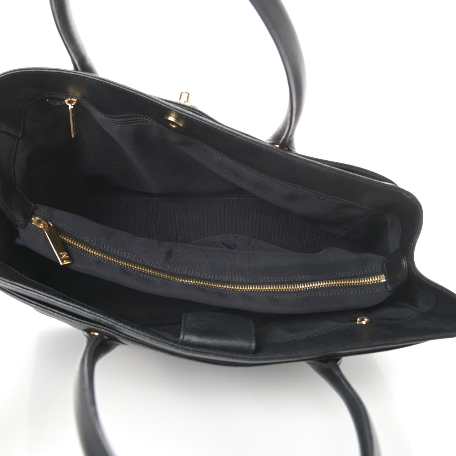 Chanel Calfskin Cerf Executive Shopper Tote Black 6 of 16