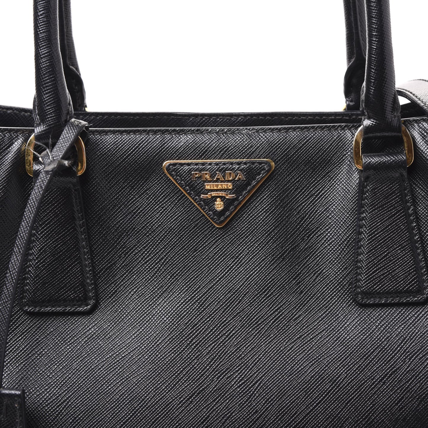 Saffiano Lux Medium Tote Black