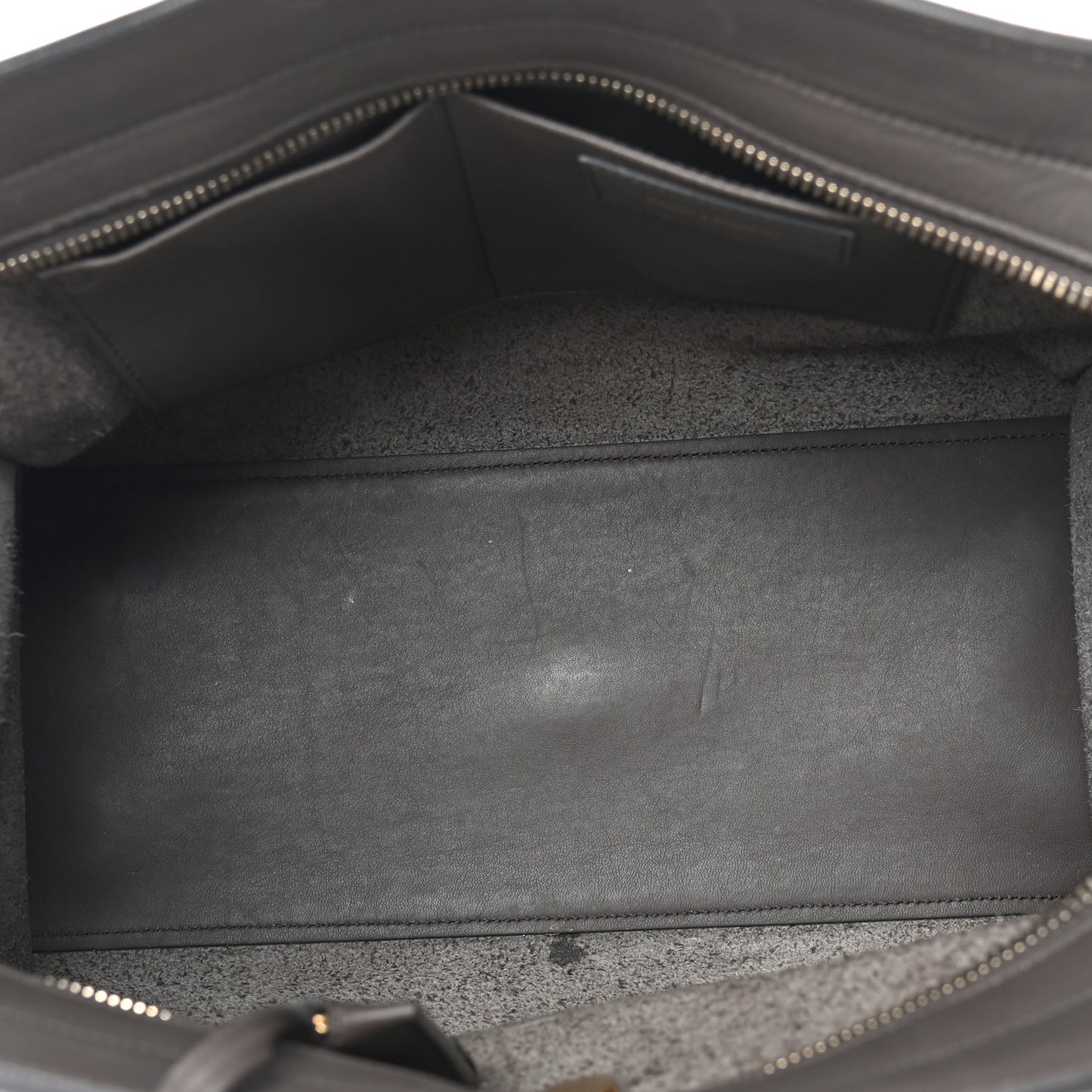 Calfskin Small Classic Y Cabas Gray