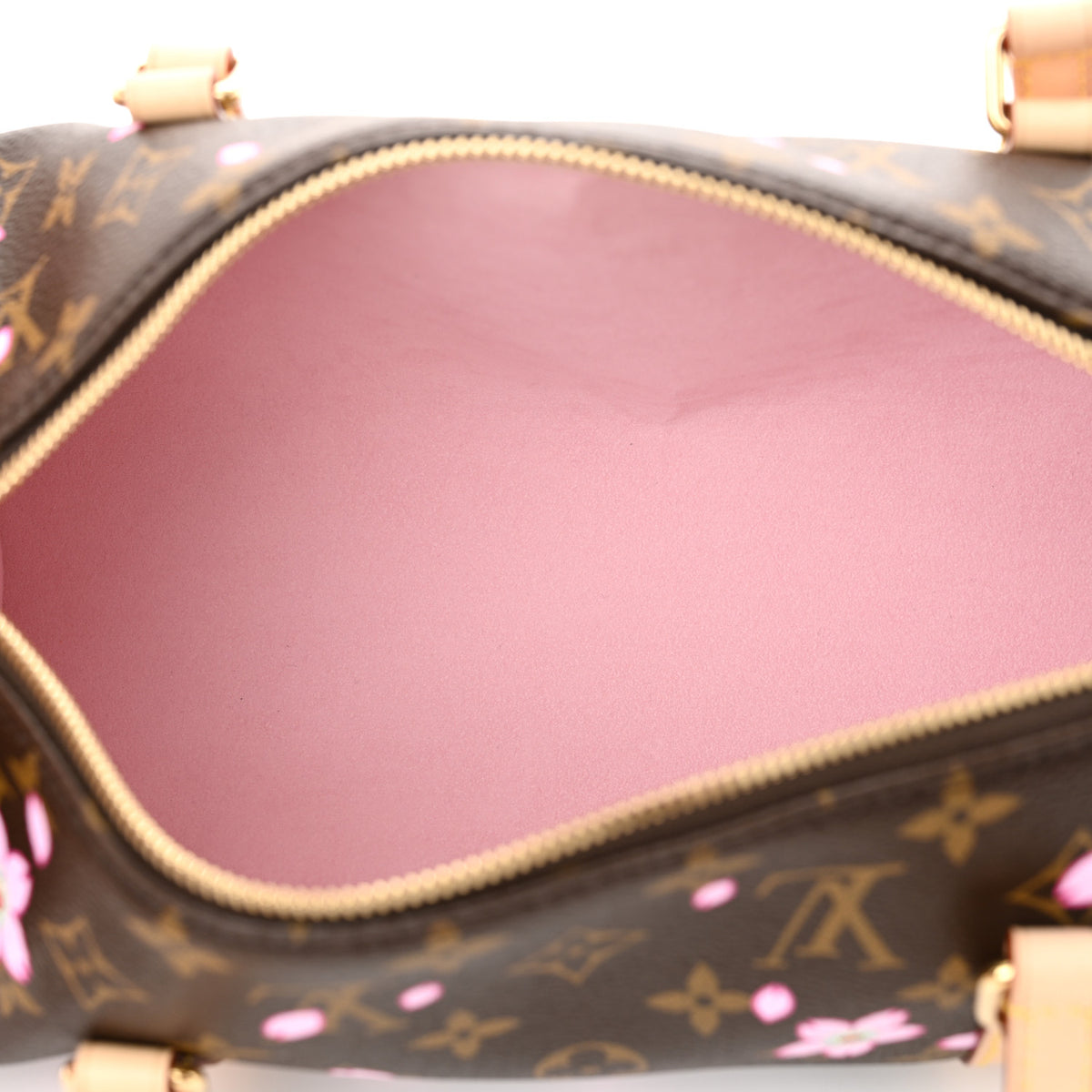 LV X TM Monogram Cherry Blossom Papillon Sakura Brown
