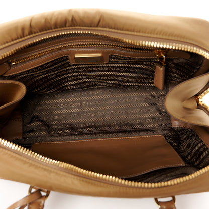 Prada Re-Nylon Saffiano Medium Re-Edition 1978 Two Handle Bag Sughero 5 of 10
