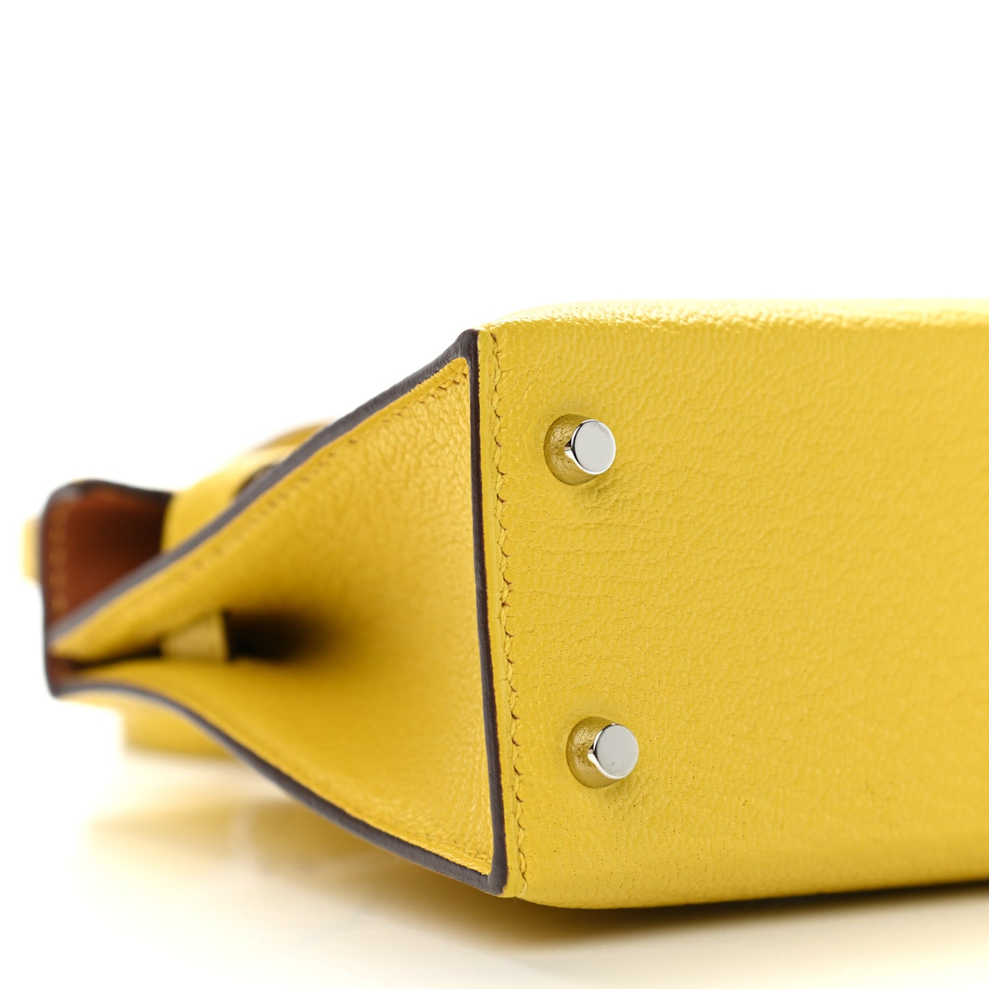 Chevre Mysore Verso Mini Kelly Sellier 20 Jaune De Naples Gold