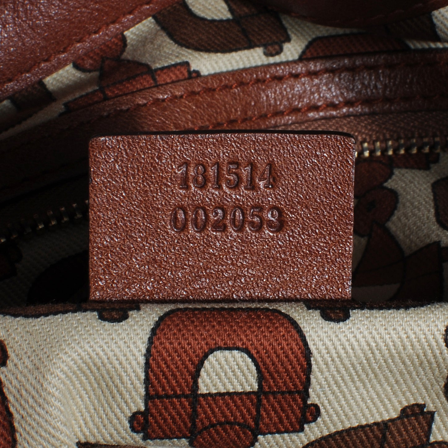 Leather Guccissima Trim Large Signoria Hobo Brown