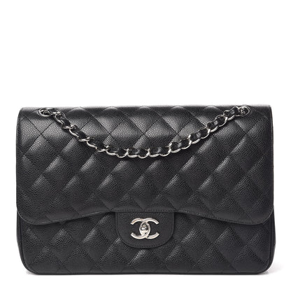 Chanel Caviar Quilted Jumbo Double Flap Black 1 of 17