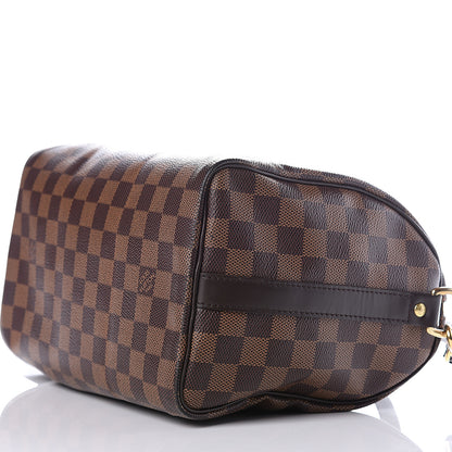 Louis Vuitton Damier Ebene Speedy Bandouliere 25 7 of 10