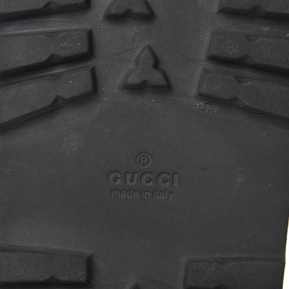 Gucci Rubber Web Mens Lug Sole Slide Sandals 12 Black Green Red 7 of 7