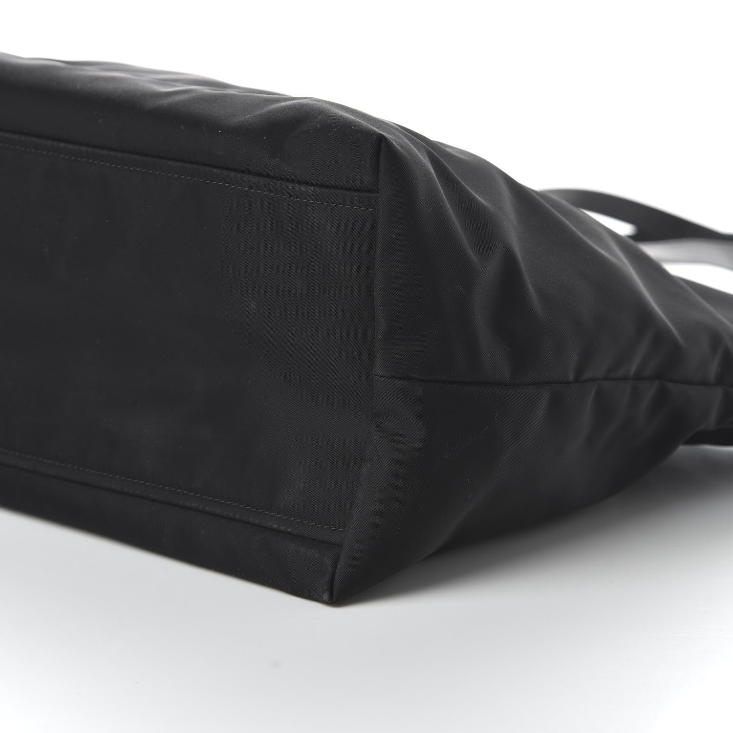 Prada Tessuto Nylon Saffiano Tote Black 7 of 9